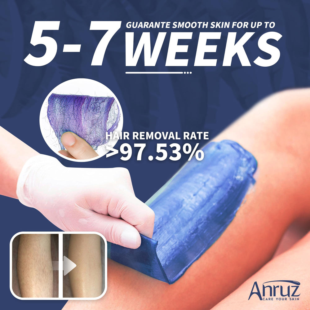 ANRUZ hard lavender wax beads for bikini area deliver precise, efficient at-home waxing.