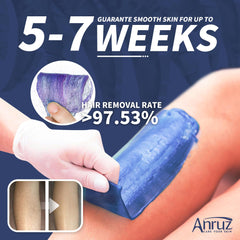 ANRUZ hard lavender wax beads for bikini area deliver precise, efficient at-home waxing.