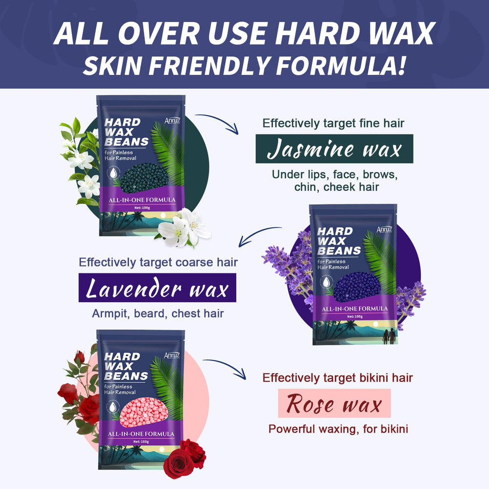 ANRUZ silicone bowl designed for mess-free wax cooling and removal.