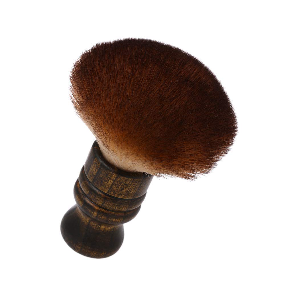 Anself neck duster during cutting sessions keeps surfaces clean and clothing protected.