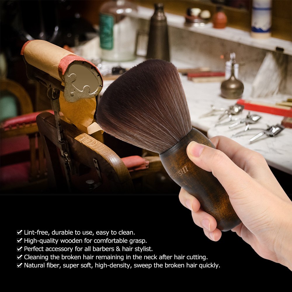 Anself easy-to-clean barber brush that resists hair retention between clients