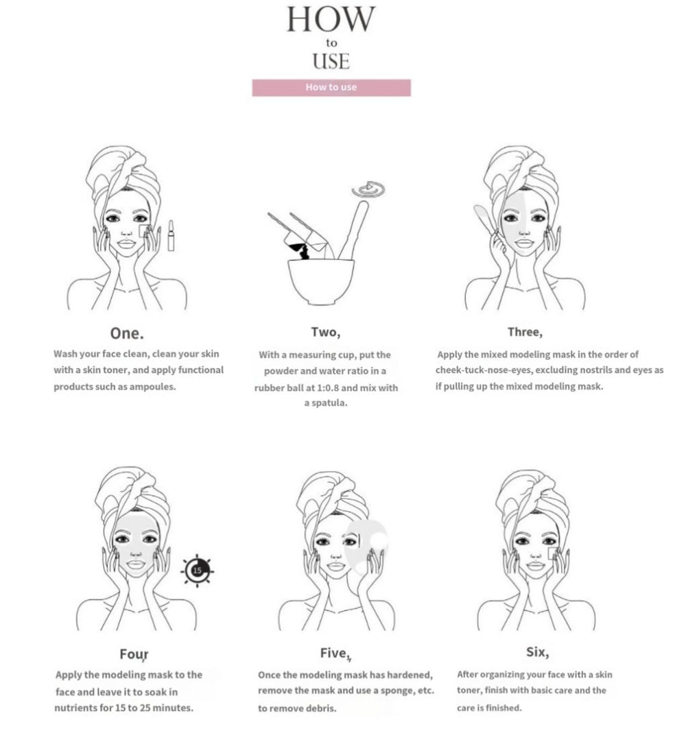 Anskin Modeling Mask Powder Cool Ice demonstrates faster absorption during massage