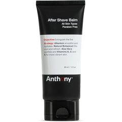 Anthony After Shave Balm bottle front view showcasing cooling hydration.