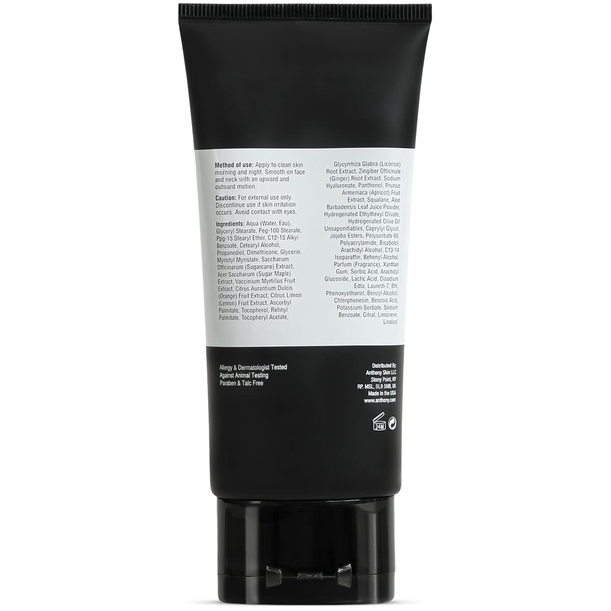 Anthony All-Purpose Facial Moisturizer after shower use for daily routine.