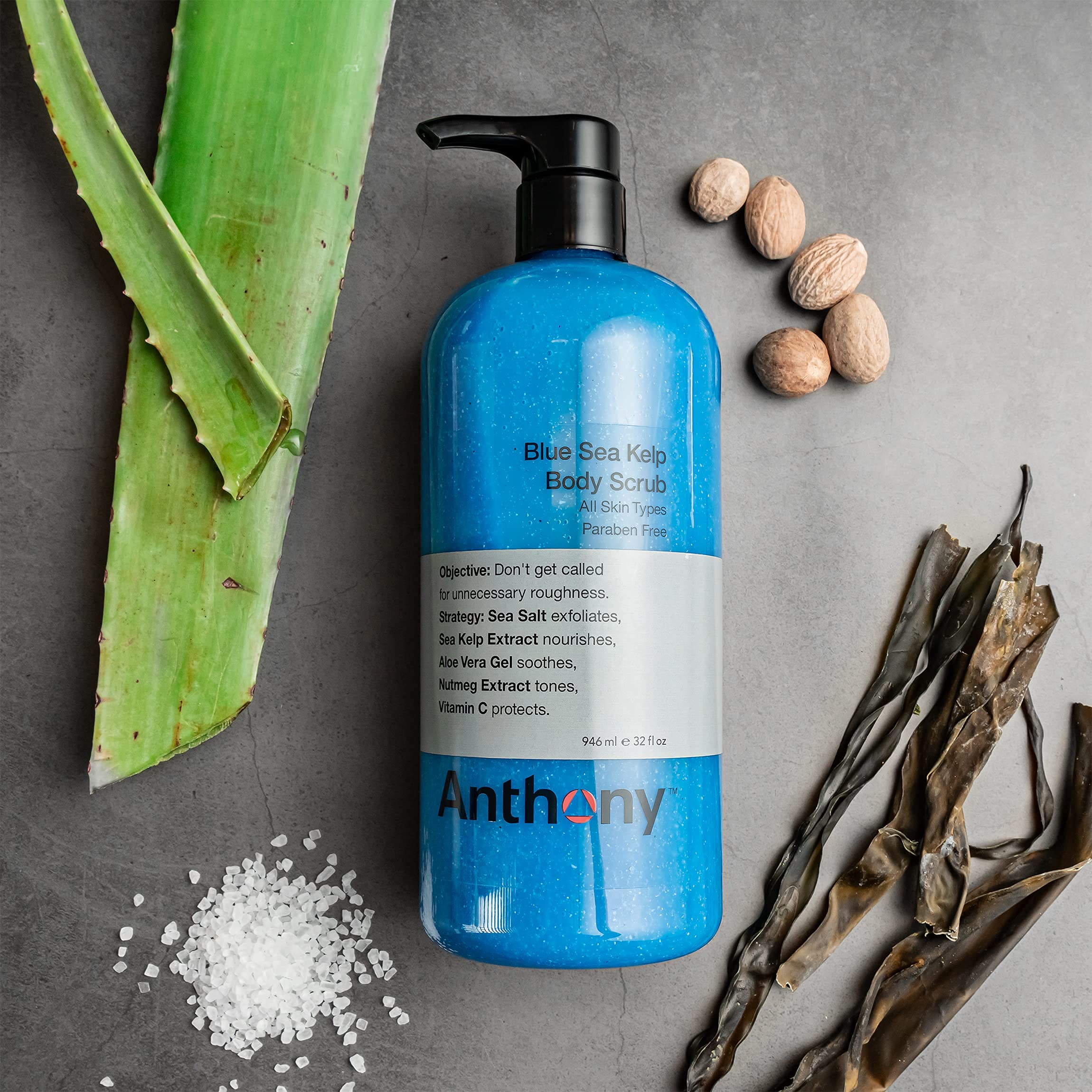 Anthony Blue Sea Kelp Body Wash bottle