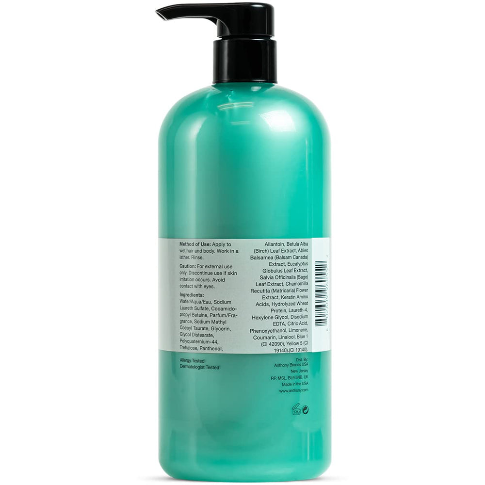 Anthony charcoal and sea kelp infusion visual emphasizes cleansing and hydration benefits