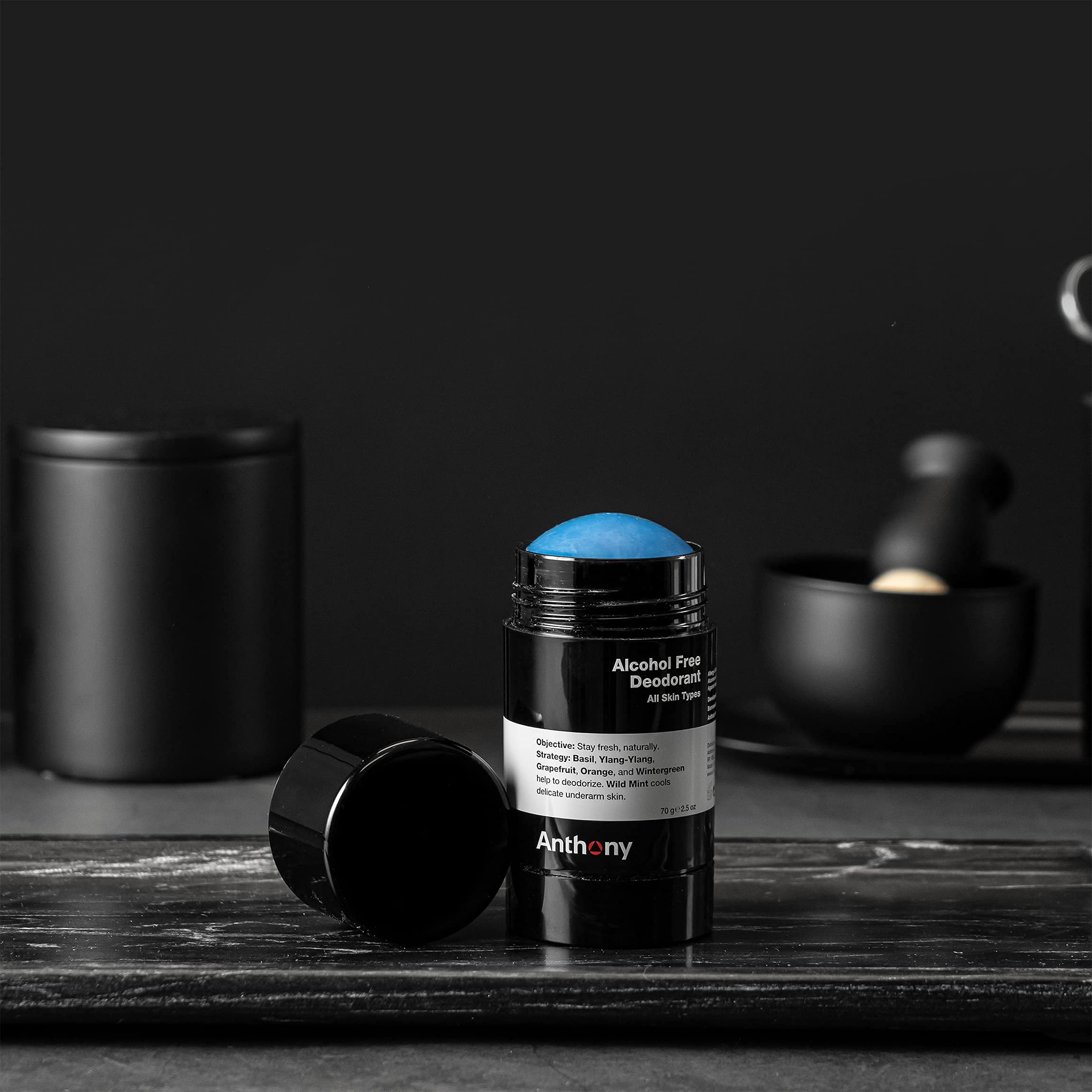 Anthony Clear Stain-Free Deodorant protects fabrics with a mess-free finish