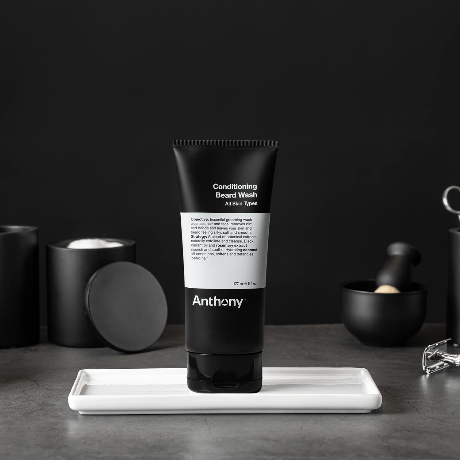 Anthony Conditioning Beard Wash lather demonstrates gentle cleanse and detangling