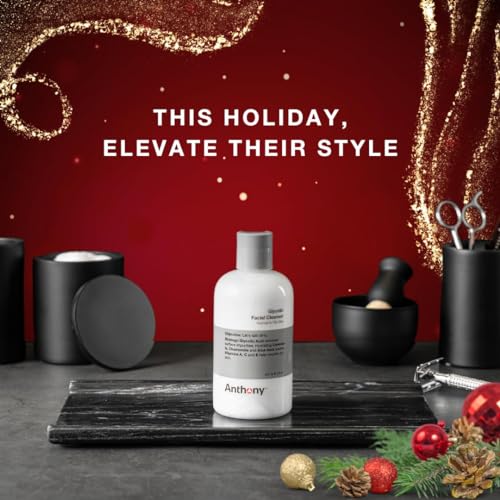 Anthony Glycolic Facial Cleanser application on skin for pre shave prep