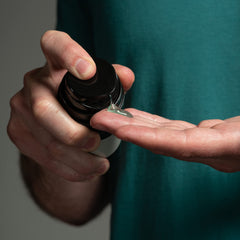 Anthony Ingrown Hair Treatment application on skin shows exfoliation and soothing care.