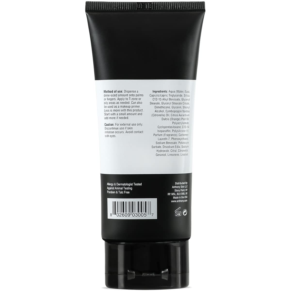 Anthony Instant Fix weightless hydration closeup shows light texture without heaviness.