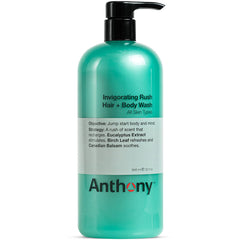 Anthony men's body wash shampoo 32oz bottle for all-in-one cleansing and hydration