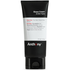 Anthony shaving cream bottle with foamy close shave preview for sensitive skin