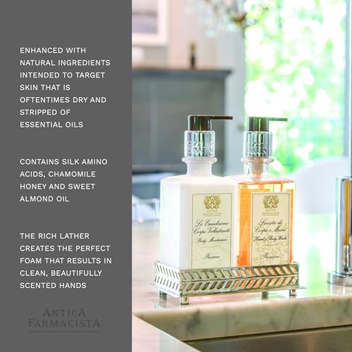 Antica Farmacista Prosecco gift packaging suggests premium bath and body gift appeal.