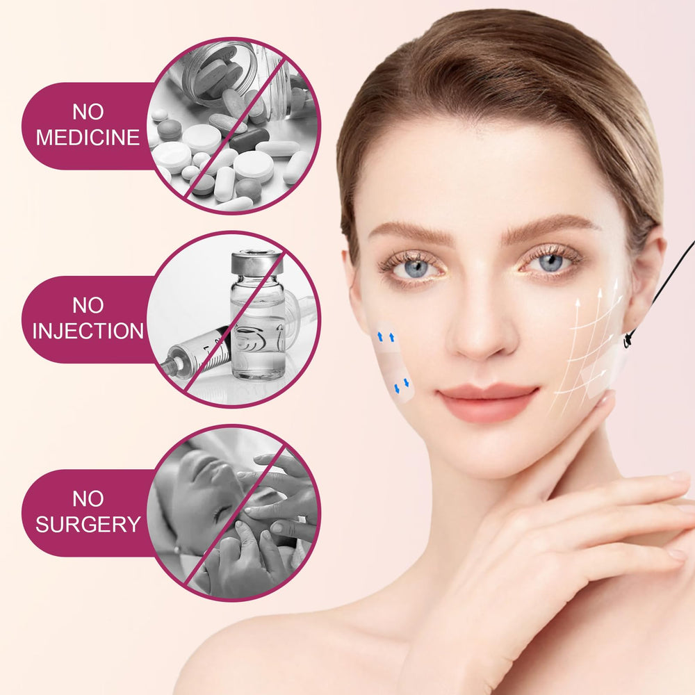 ANTIVP v-shape face-effect highlights a sculpted jawline for photographs and events.