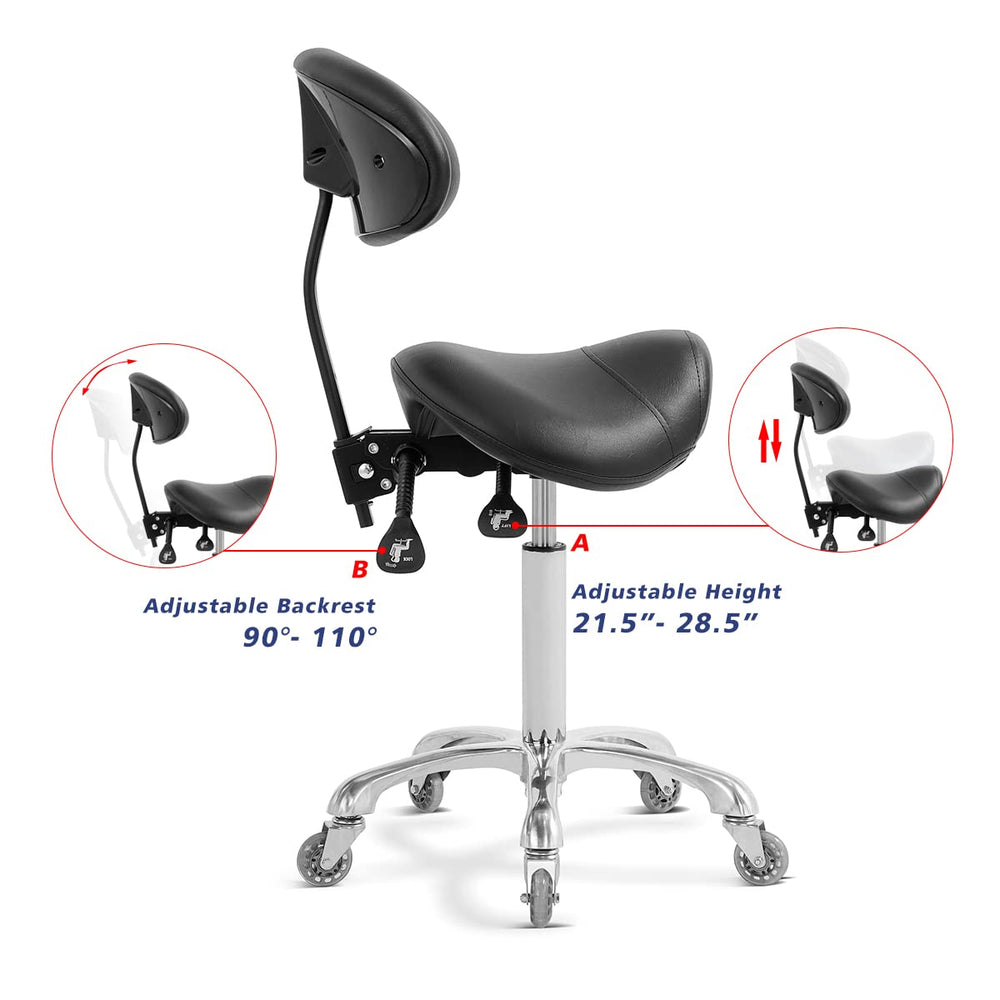 Antlu backrest closeup shows upgraded support that keeps posture upright