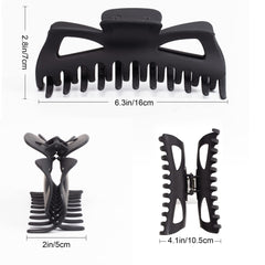 Antmoilios extra-large claw clip in brown leopard matte close-up demonstrates secure hold.