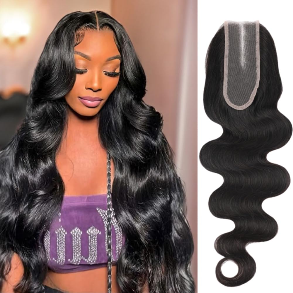 Anvnkl 2x6 HD lace closure close-up for seamless skin-tone blending.