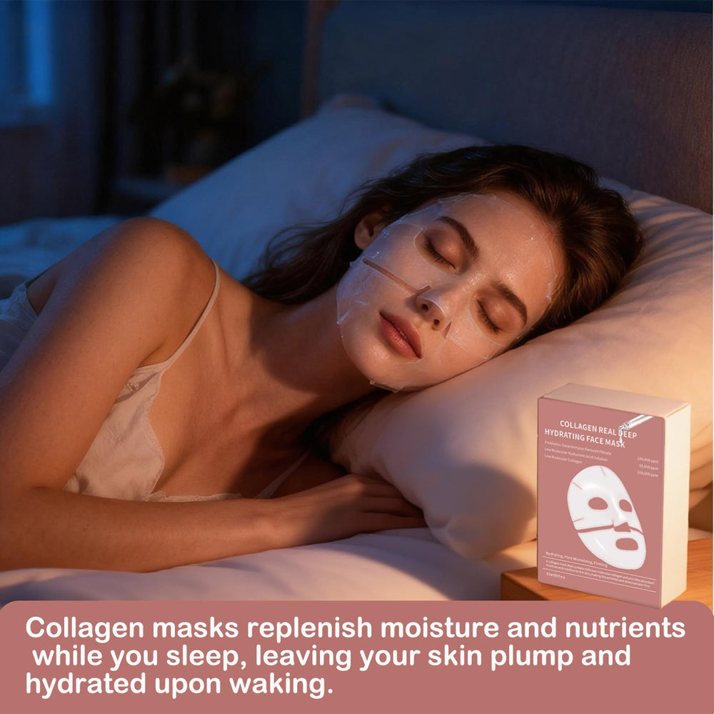 Anweina collagen mask sheet demonstration for proper fit