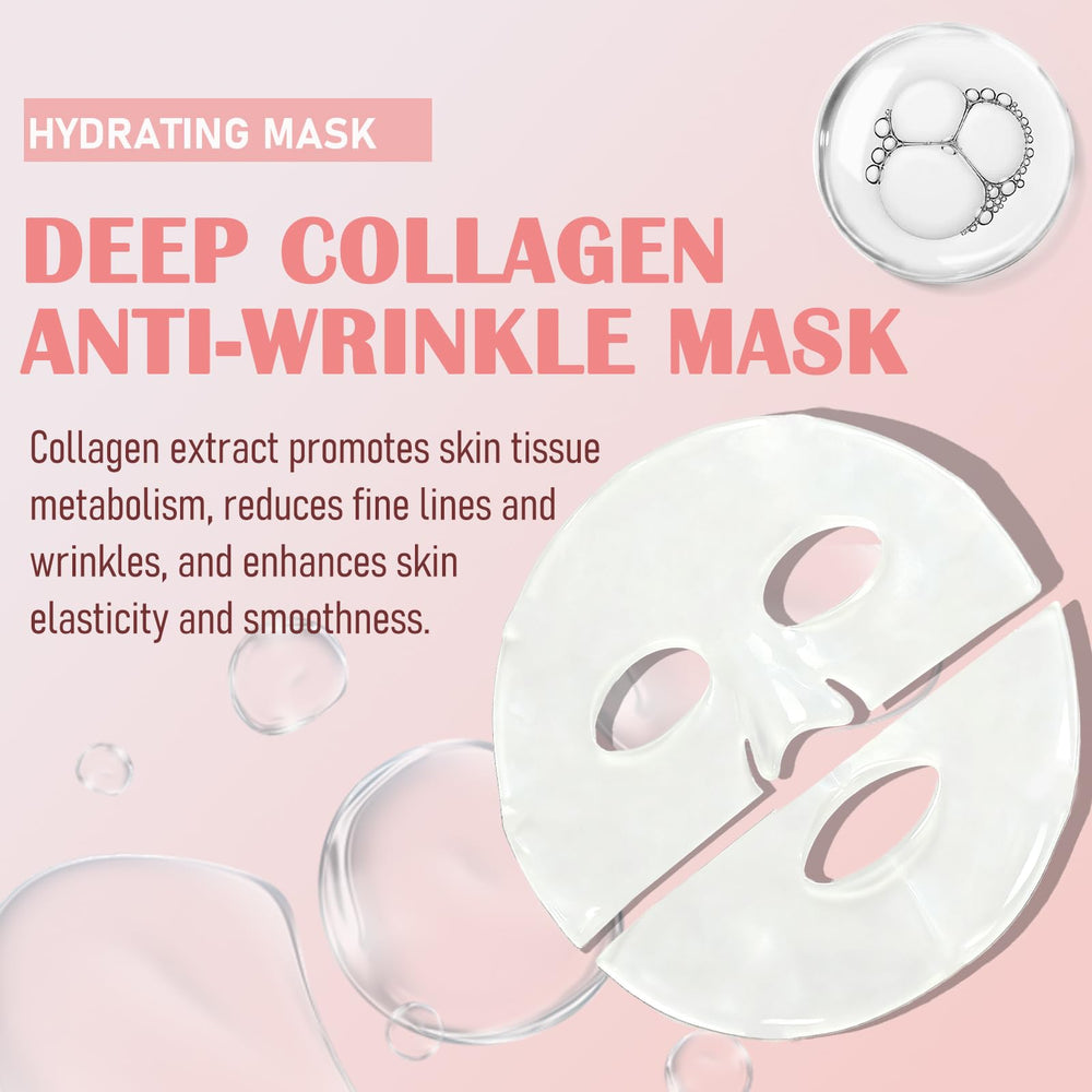 Anweina collagen mask texture close-up showing gel-like consistency