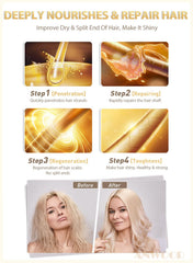 AnWoor wax stick application demonstrates precise application to tame flyaways.