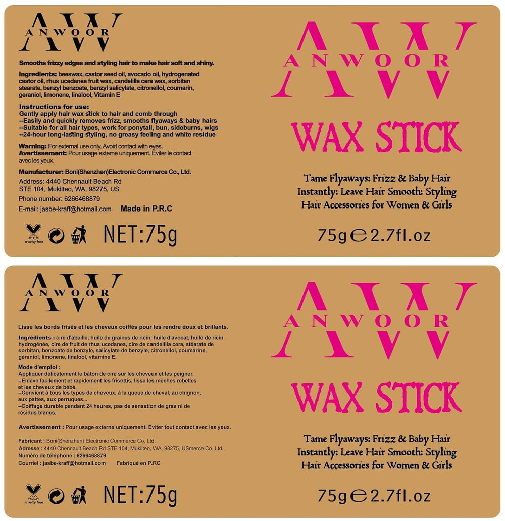 AnWoor wax stick travel-friendly image showcases compact design.