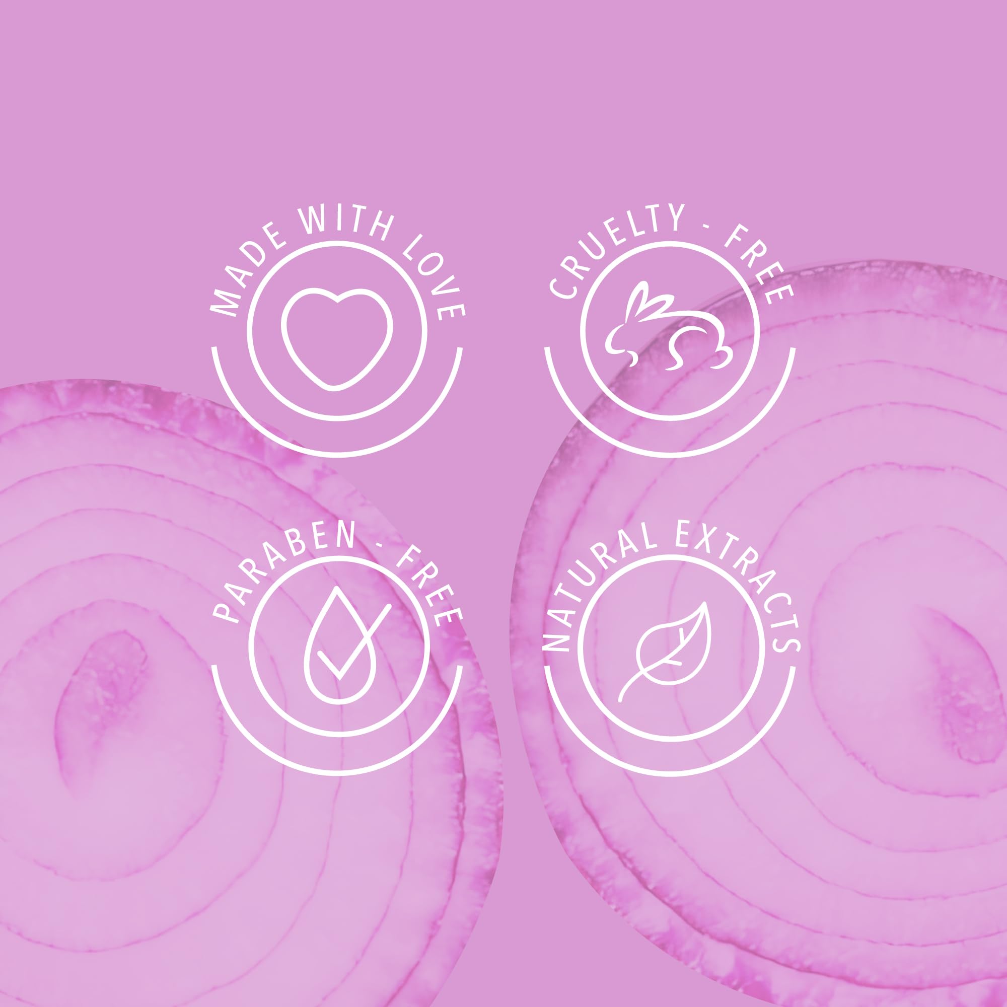 Anyeluz Onion Shampoo being applied for refreshing cleanse and oil balance.