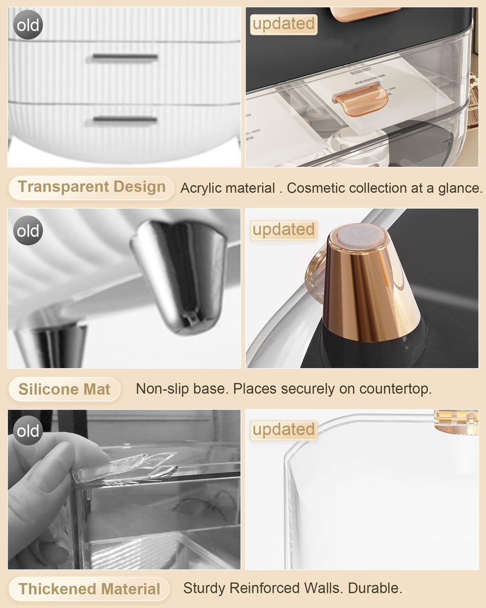 Anylady ABS material thickened construction delivers durability and long-lasting use.