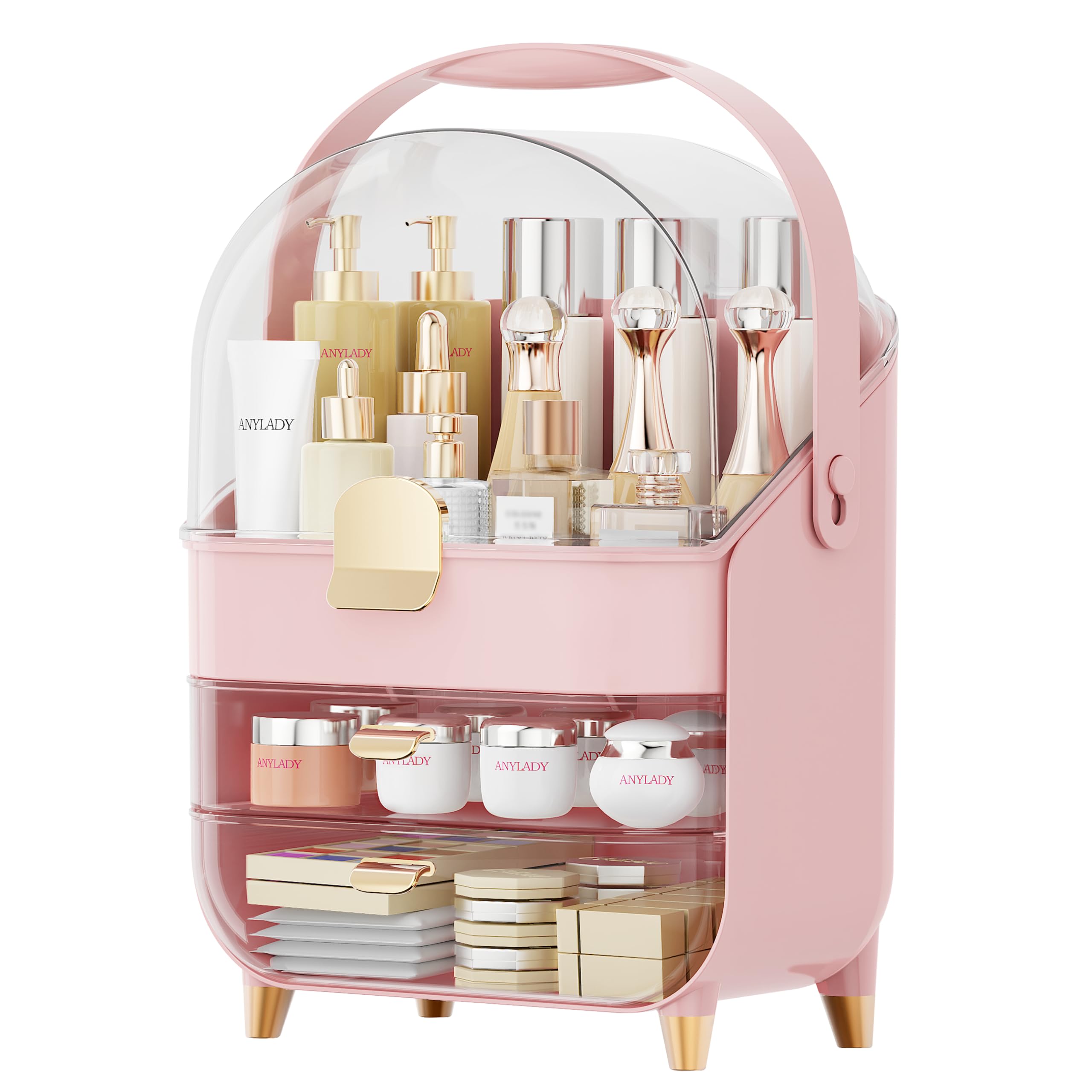 Anylady dresser setup keeps cosmetics visible and drawers easy to open