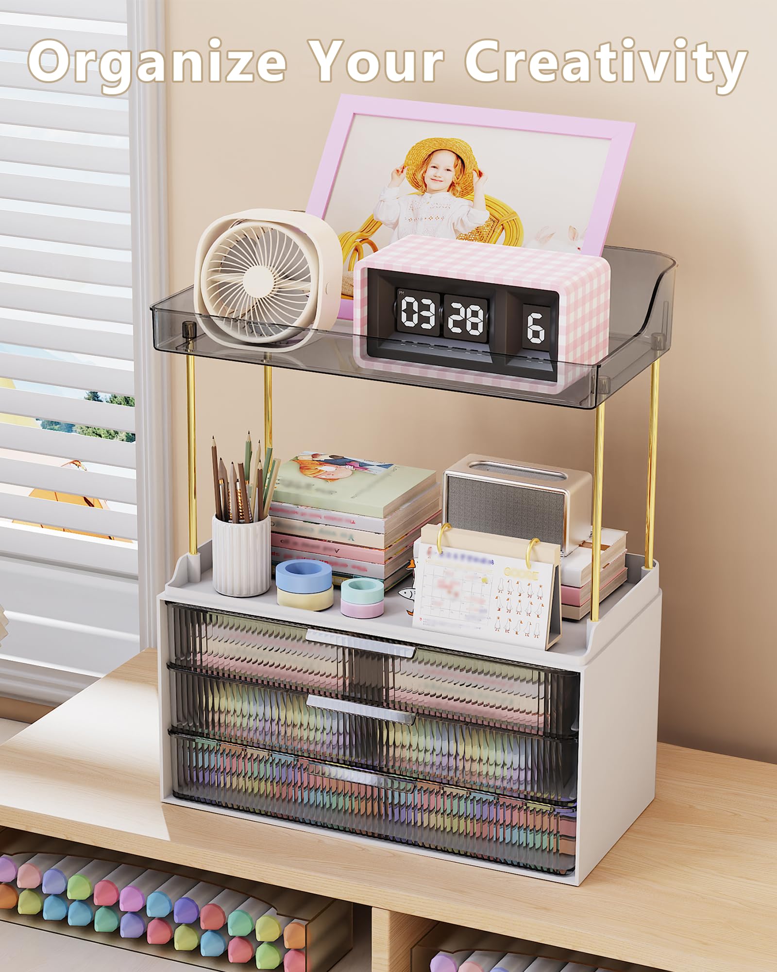 Anylady dust-proof drawers protect skincare and jewelry from dust