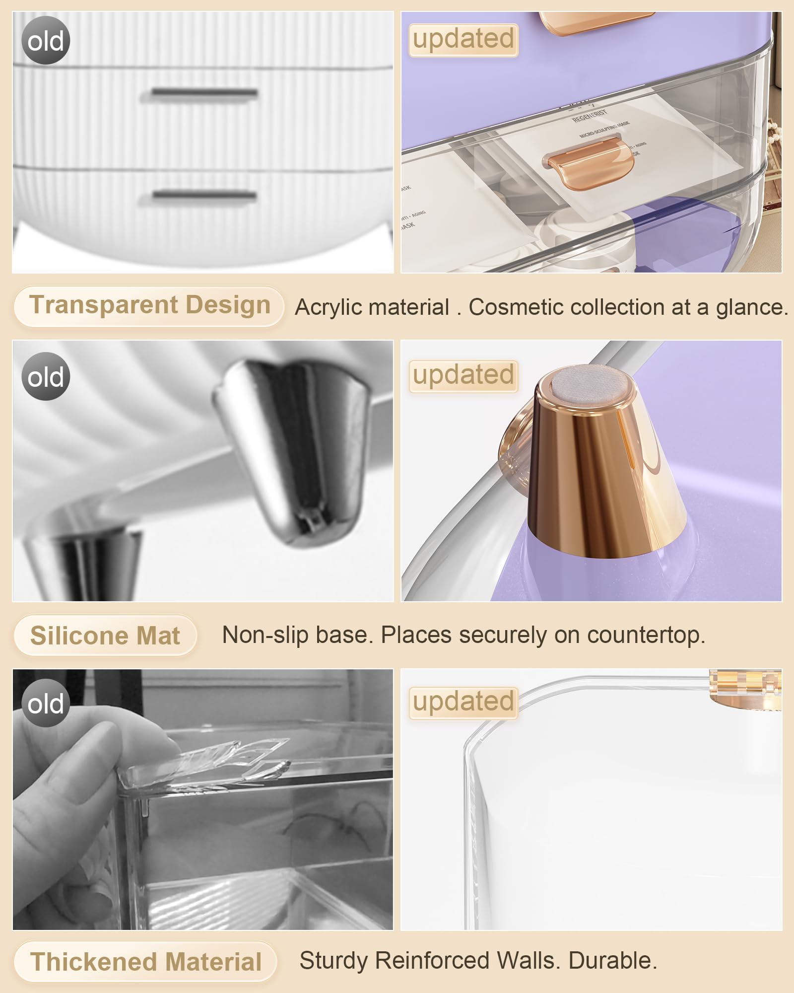 Anylady lipstick and eyeshadow storage holds favorite shades for quick routines.