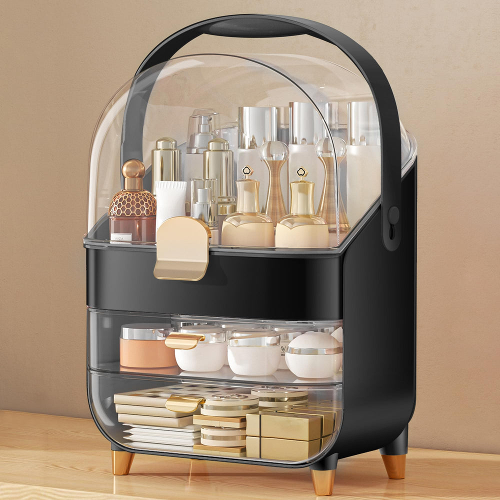 Anylady makeup organizer countertop 3-tier keeps cosmetics neatly visible and accessible.