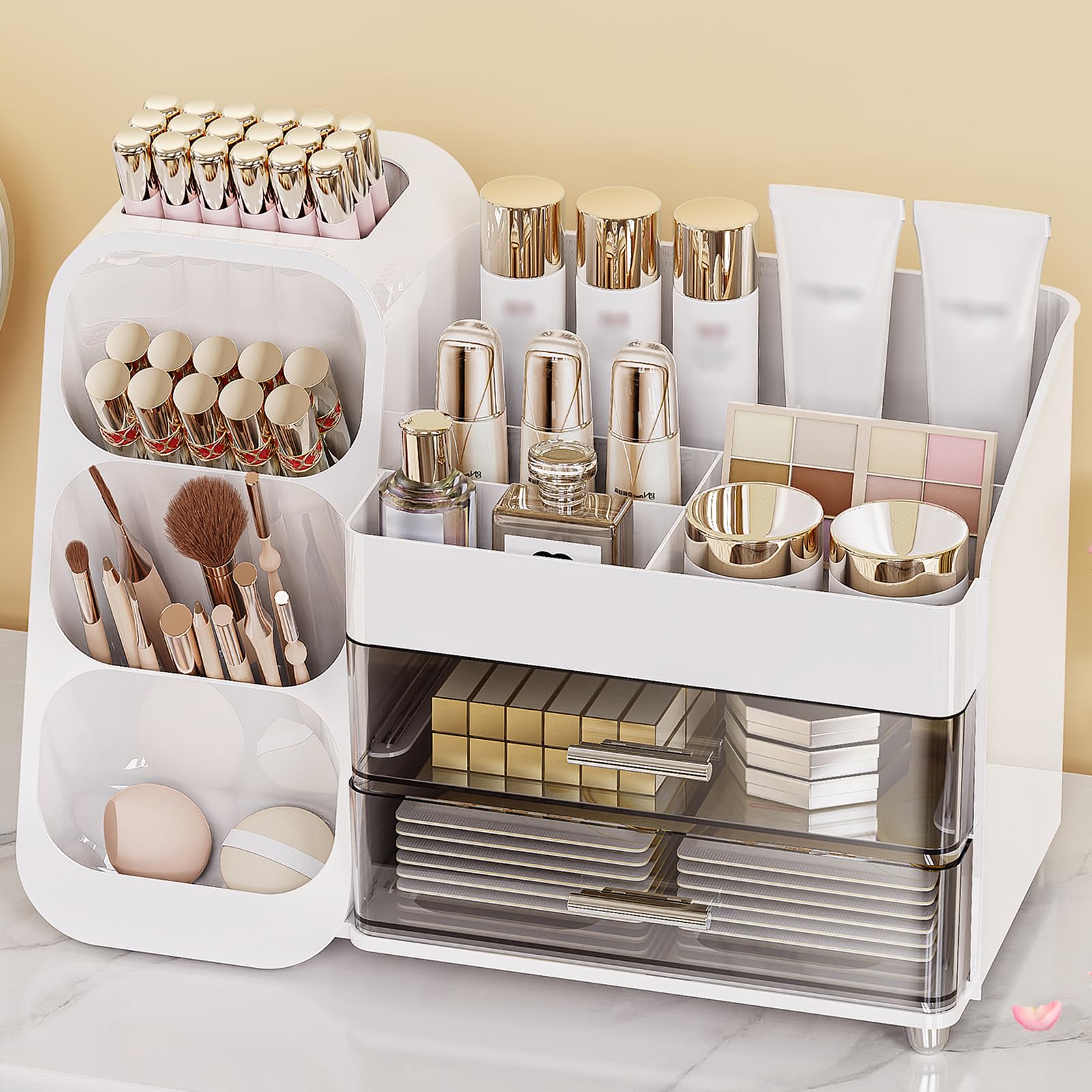 AnyLady makeup organizer with drawers keeps cosmetics neatly organized and accessible.
