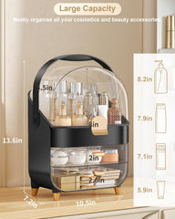 Anylady skincare holder transparent drawer shows contents for quick selection.