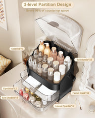Anylady vanity organizer elegant rounded design fits any decor.