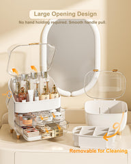 Anylady vanity organizer rose gold stylish design suits any dresser.