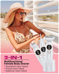 ANYLIV 3-in-1 bikini trimmer facial grooming blade for precise, painless facial hair removal.