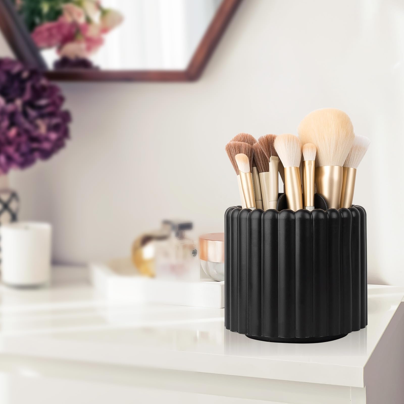 Anyoifax large-capacity yet compact storage fits skin care and accessories.