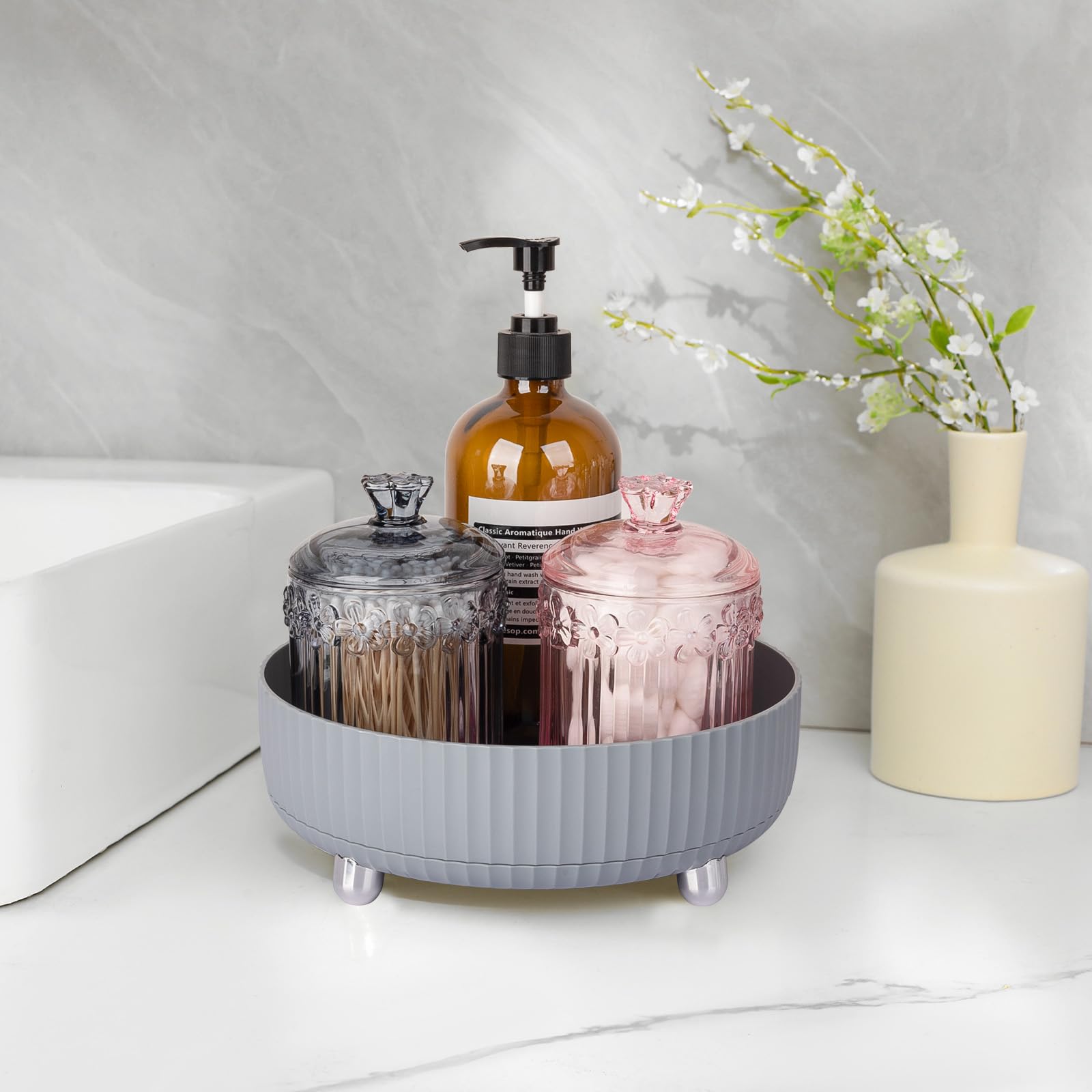 Anyoifax lychee-texture base design adds subtle elegance to your vanity.