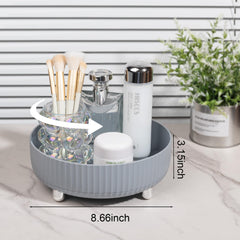 Anyoifax perfume storage on lazy susan spins smoothly, saving time while getting ready.