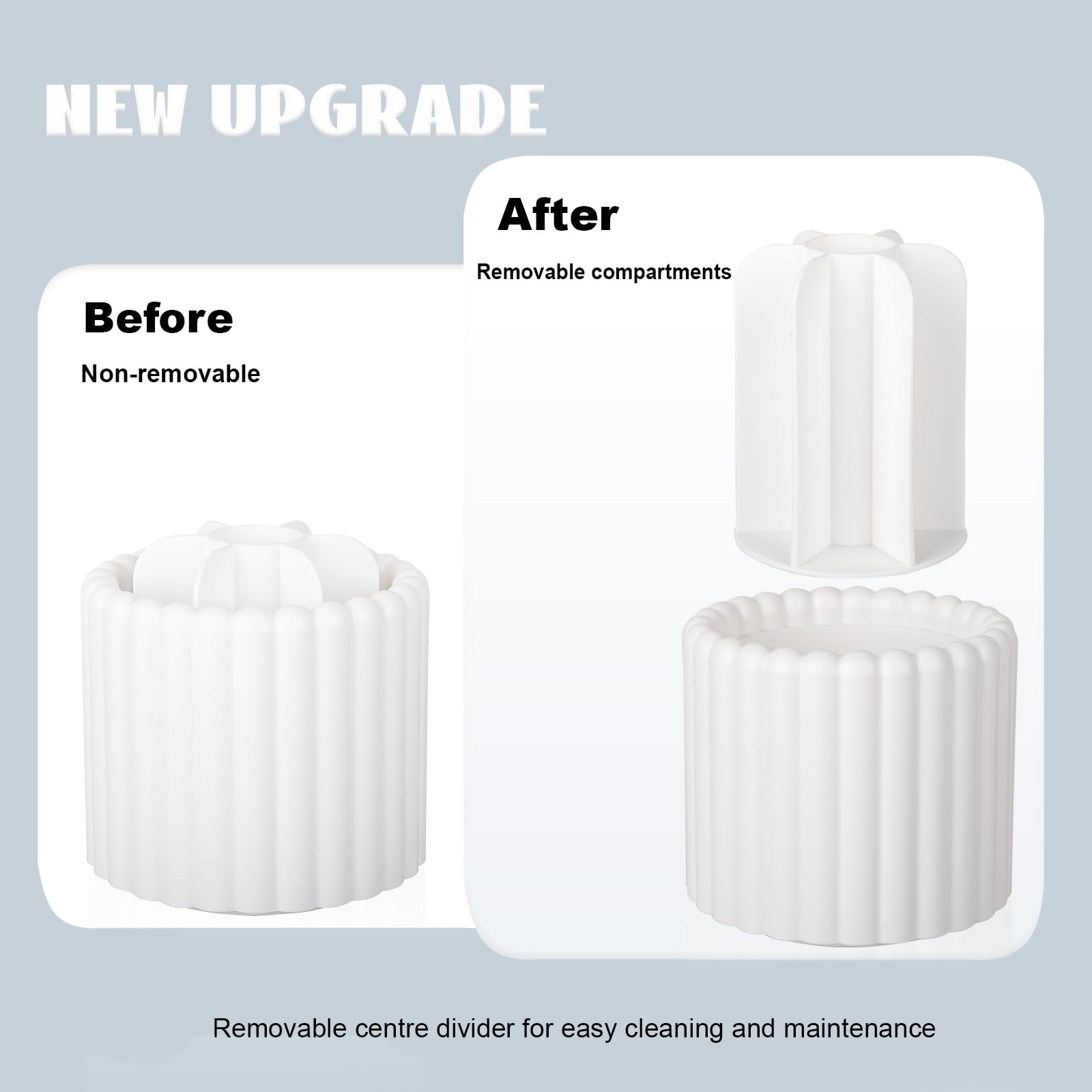 Anyoifax rotating base with non-slip pads keeps the organizer steady during use.