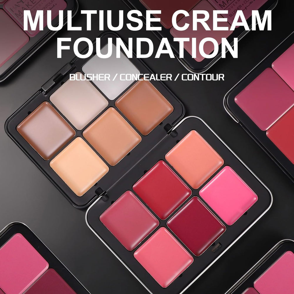 AOAZXBB Natural makeup look with rosy cheeks and subtle contour