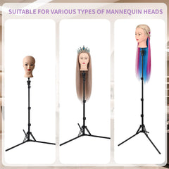 Aofadaning versatile compatibility fits most mannequin heads and blocks