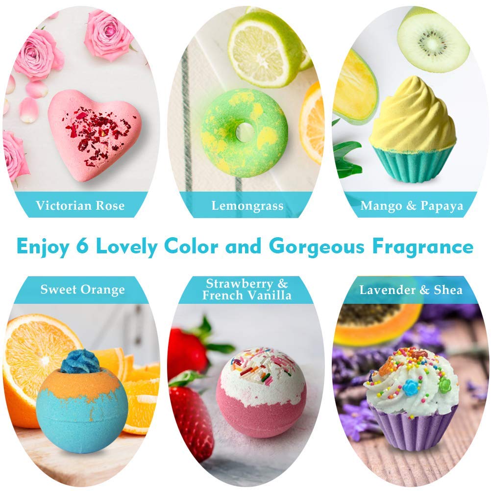 Aofmee handmade fizzies in a creative spiral design for a bath time treat