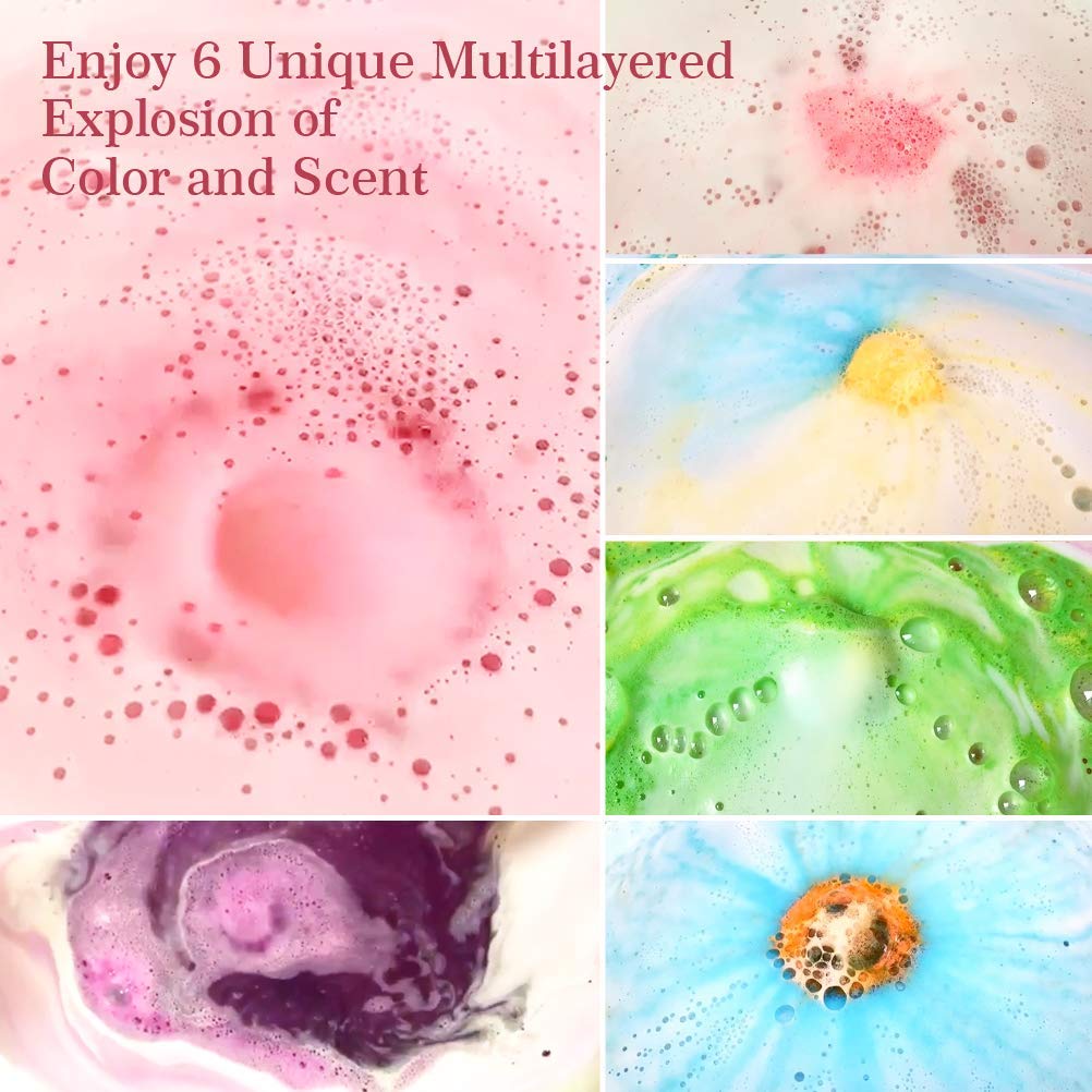 Aofmee bath bombs with vitamin rich oils for skin hydration