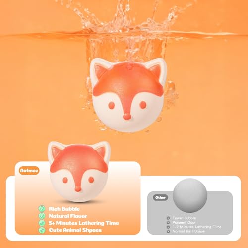 Aofmee bath bombs are large 5 cm balls delivering lasting color.