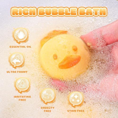Aofmee bath bombs show slow dissolving action for extended playtime.