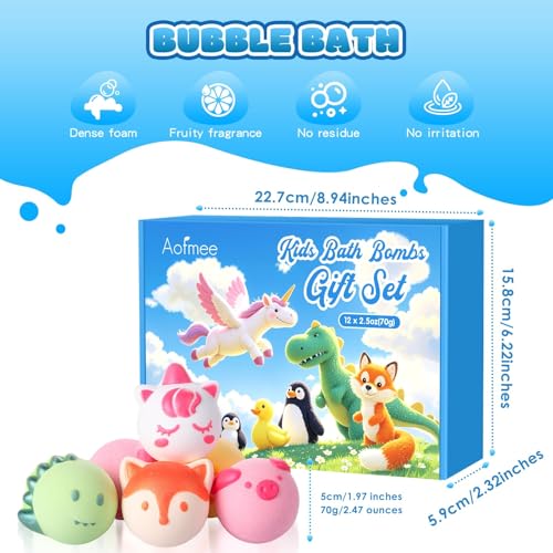 Aofmee bath bombs gift box makes a ready-to-gift spa set.