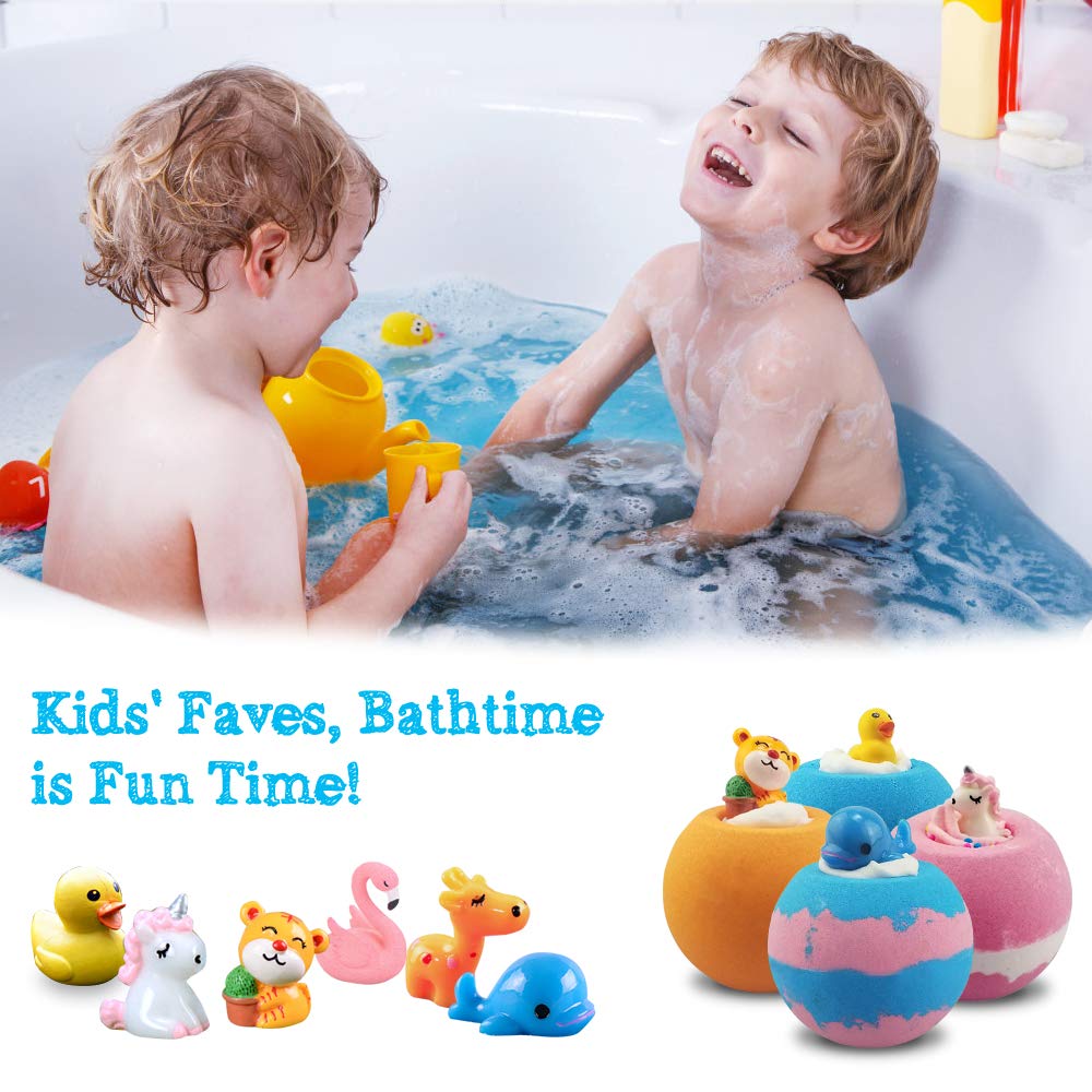 Aofmee handcrafted bath bombs with easy rinse for a clean tub