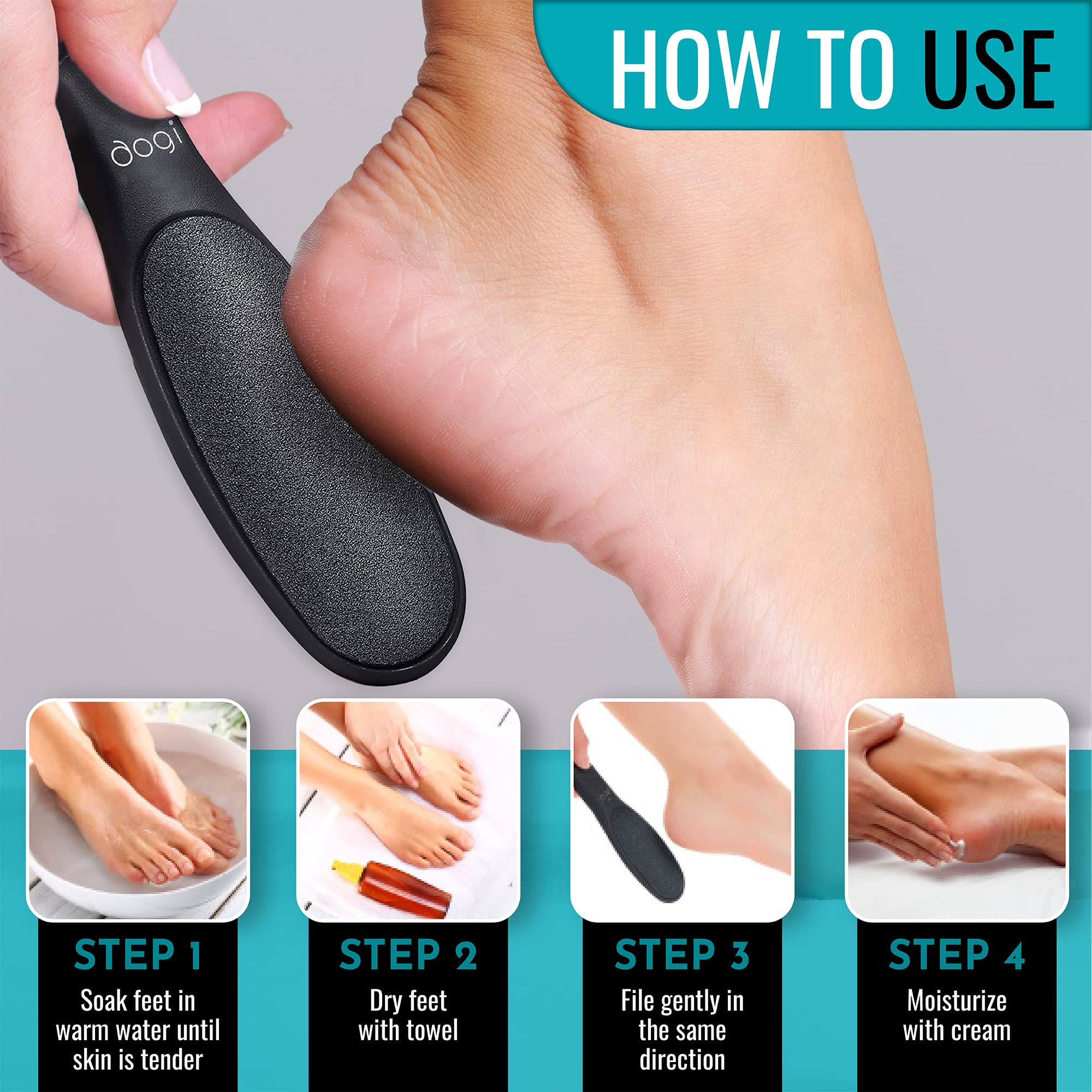 aogi foot rasp easy cleaning and quick drying after use.